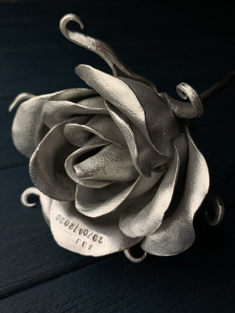 10th anniversary gift, aluminum rose, 10th anniversary, aluminum decor,aluminum  gifts, gift for her, 10th wedding gift, aluminum, ANNIVERSARY