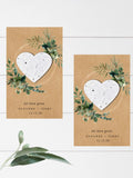Personalized Wildflower Seed Paper Wedding Favors: Custom Seed Packets wedding flower