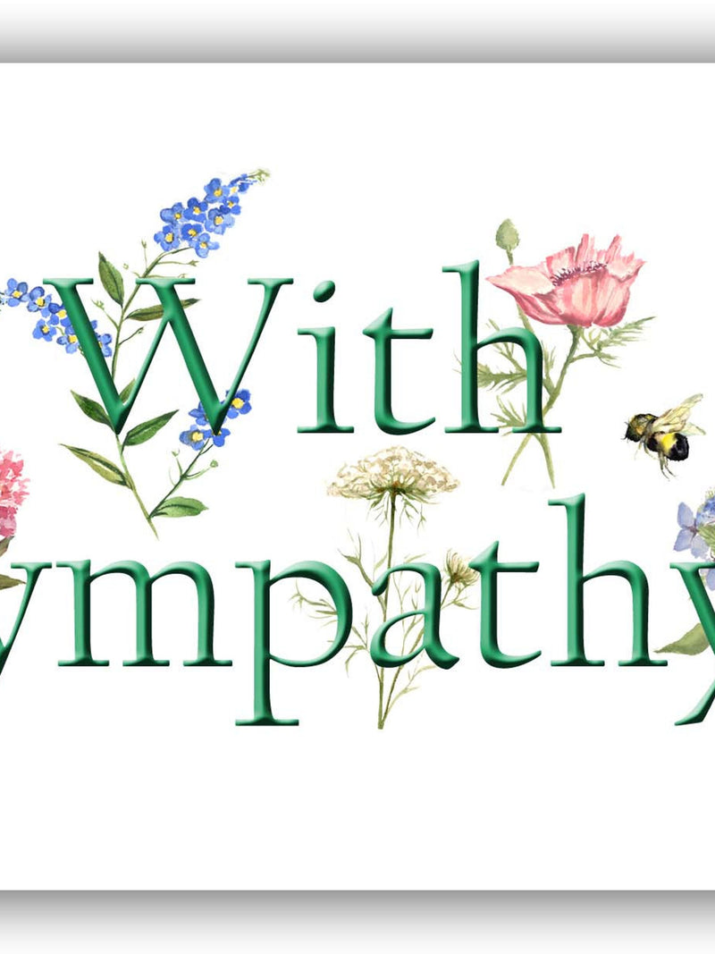 Sympathy cards - botanical watercolor sympathy-  morning glory watercolor- lacecap hydrangea- unique sympathy cards- floral sympathy cards sympathy flower