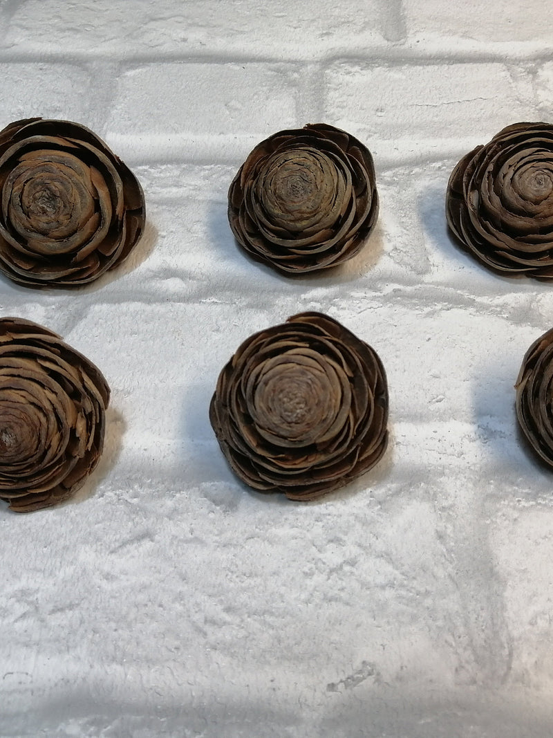 6 Dried Cedar Roses: Rustic Wedding Bouquet Flowers FLOWER DELIVERY