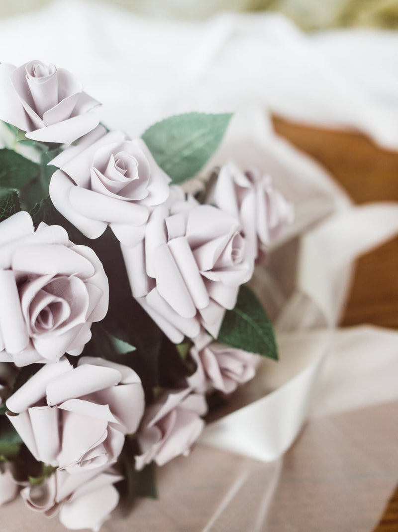 Handmade Cotton Paper Rose | Anniversary Gift, Wedding Bouquet ANNIVERSARY