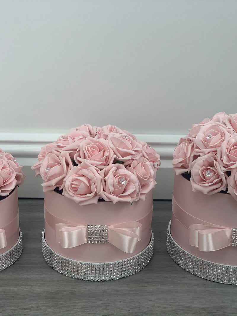 Flowers hat Boxes Pink MotherÕs Day FLOWER DELIVERY
