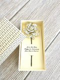 First Anniversary Rose Personalised Paper 1st Wedding Gift Box ANNIVERSARY
