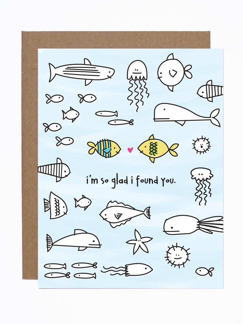 I'm So Glad I Found You Card - Anniversary Valentine's Day Card ANNIVERSARY