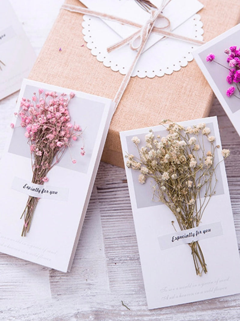 Handmade Dried Flower Greeting Card | Botanical Keepsake ANNIVERSARY