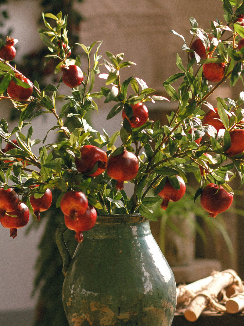 32"  Pomegranate Branch Tree Artificial Faux Plants Home Decor Plant faux plants