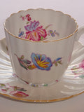 Vintage Copeland's Spode IRIS Pattern Tea Cup and Saucer flower spore