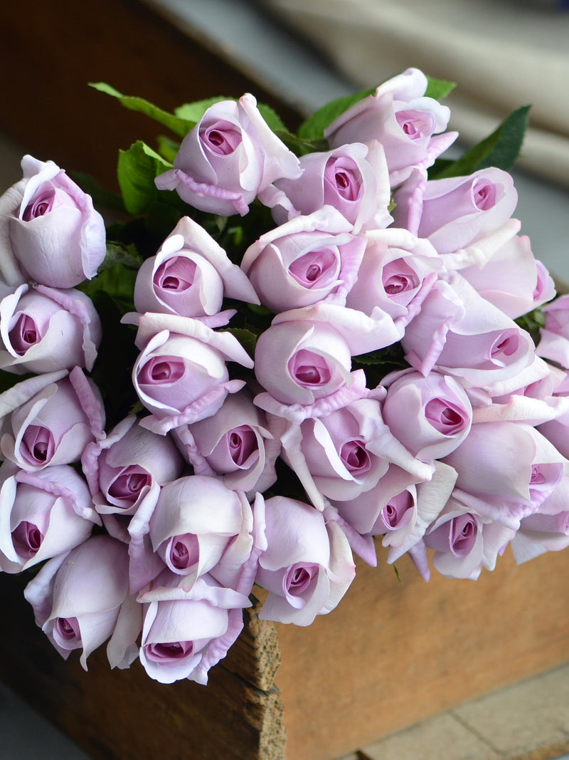 Pale Mauve Rosebuds, Pale Lilac Rosebuds, Real Touch Faux RoseBuds,  DIY Wedding Centerpieces, Silk Bridal Bouquets, Artificial Flowers silk flower