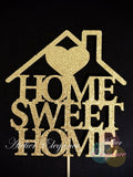 Home Sweet Home Cake Topper, New Home Cake Topper, Wedding Cake Topper, Housewarming Cake Topper, Housewarming Gift, Home Sweet Home Sign house warming flower