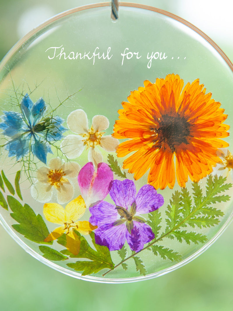 Remembrance Keepsake - Grief Memorial Gift Personalized Flower Suncatcher, Sympathy Gift Loss, Funeral Gift for Wake Mourning sympathy flower
