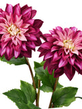 French Pink Silk Dahlia Stems, Tall Vase Floral Arrangement (2 Stems) silk flower