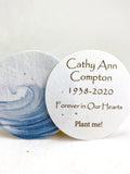 Custom, Personalized Memorial Seed Paper Circles | 2" Diameter | Your choice of image | Set of 24 | Plantable Paper with Wildflower Seeds seeds bulk