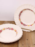 Rose Briar - Copeland Spode - 3 Rim Soup Bowls flower spore