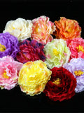 2/100Pc Large Artificial Peony Flower Head Bulk 12cm Peony silk Fake flower For Wedding Home Furnishings DIY Wreath Fake Flowers Home Decor silk flower
