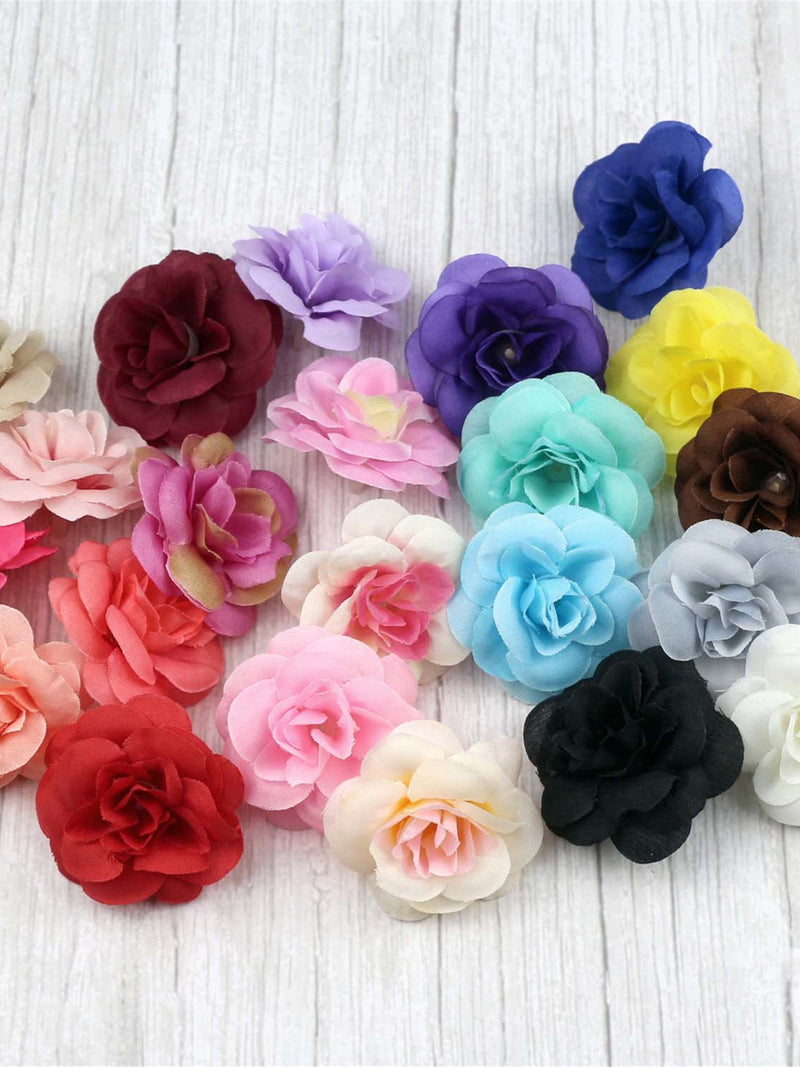 4cm Artificial Silk Flower Head 2/500pcs Wholesale Fake Rose For DIY Crafts Wedding Home Garland Crown Hairpin Gift Box Decor Fake Flower silk flower