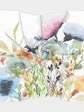 Wildflowers | Square Scarf | Four Sizes | Four Fabric Options: Silk Habotai, Matte Crepe, Satin Charmeuse, Poly Chiffon silk flower