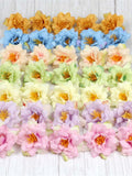 5/100Pcs 5cm in bulk Artificial Silk Roses Flower heads Simulation Flower Head Wedding Home Furnishings DIY Wreath Fake Flowers Home Decor silk flower