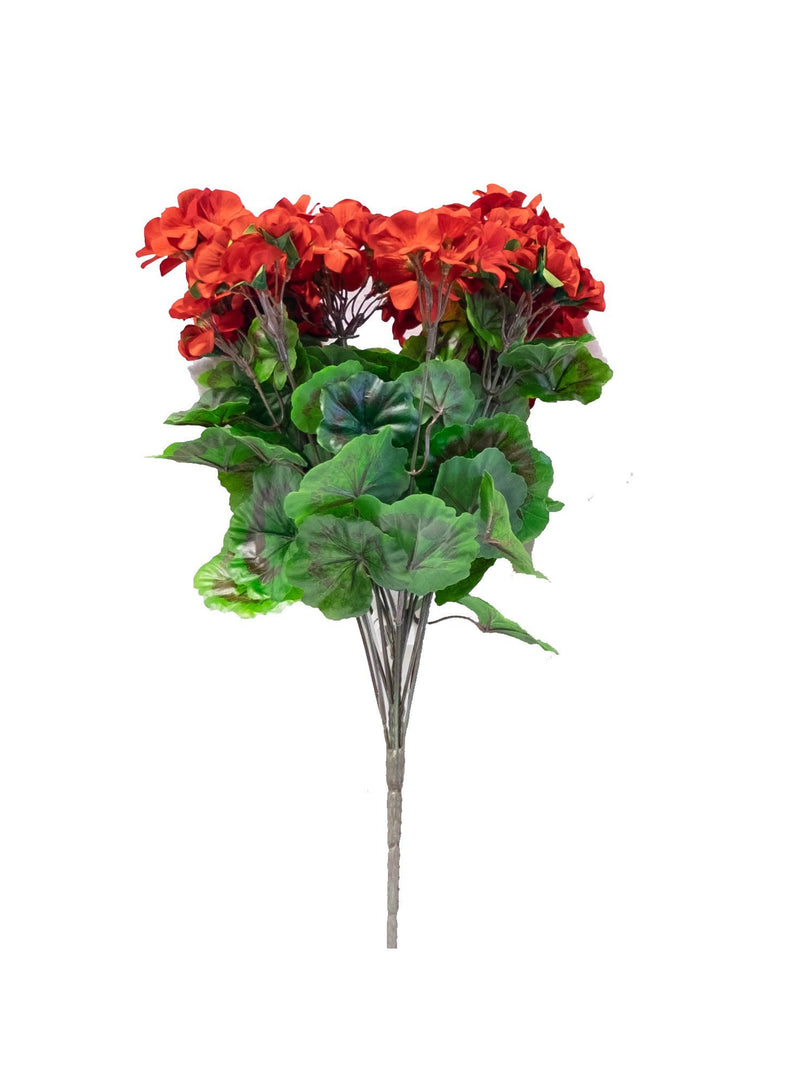 Artificial Geranium Stand-Up Flowering Bush FLOWER DELIVERY