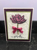Blackberry Sympathy Flower Blank Card sympathy flower