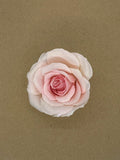 Rose Hair clip, made of  pale pink, brushed silk silk flower