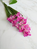 Hot Pink Silk Lupine Blossom Spray Small Twig Branch NOS for  Millinery, bridal, hats, dress pins, crafts , bouquets silk flower