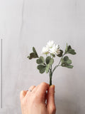 Mini Felt clover flower bouquet, Wedding favors, Artificial flower Flour leave clover, Good luck dŽcor Housewarming gift, Mini flower garden house warming flower