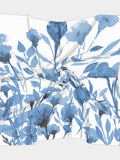 Blue Prairie Flowers | Square Scarf | Four Sizes | Four Fabric Options: Silk Habotai, Matte Crepe, Satin Charmeuse, Poly Chiffon silk flower