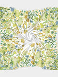 Sweet Wildflowers | Square Scarf | Four Sizes | Four Fabric Options: Silk Habotai, Matte Crepe, Satin Charmeuse, Poly Chiffon silk flower