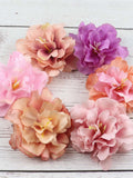 1/500Pcs 8cm Silk Artificial flower head In bulk Peony bud flower head high quality DIY wedding home decor scrapbook accessories Fake flower silk flower