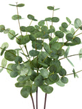 Real Touch Artificial Silver Dollar Eucalyptus Stems, 3D Texture faux plants