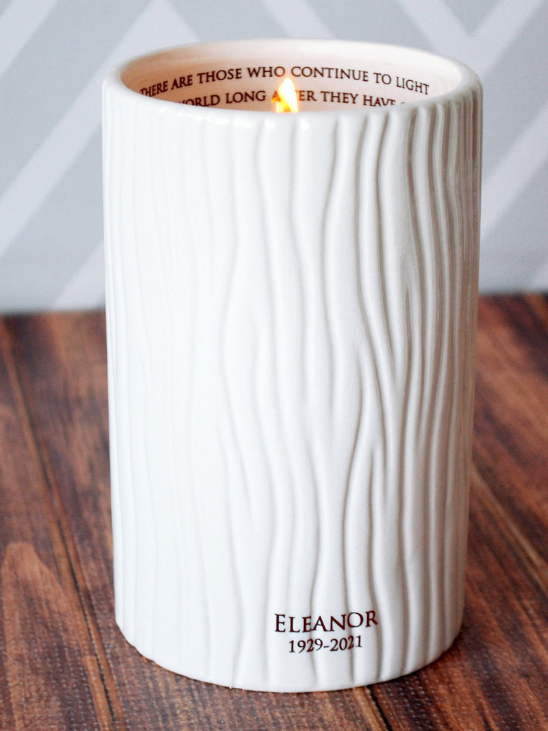 Sympathy Gift, Sympathy Candle, Tall Sympathy Votive, Sympathy Vase, There are those who continue to light up the world long after they... sympathy flower