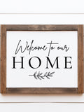 Welcome to Our Home printable, Entry way wall decor, Modern Farmhouse printable wall art, House Warming gift house warming flower