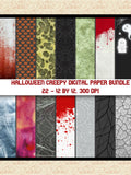 Creepy Halloween Digital Paper Pack, Blood, Cobweb, Graveyard, Spores (Digital Download) flower spore
