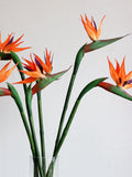Quality Bird of Paradise Stem Fake Strelitzia Flower Decoration Rustic Floral Arrangement Living Room Floor Vase Filler Lifelike Plant Pick faux plants