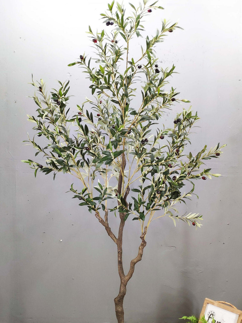 Large Artificial Olive Tree: 84" Faux Silk Plant faux plants