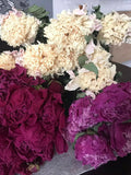 8- 10 Dried peonies, bouguets, peony flowers, home decor, rustic, nice wedding, natural flowers. FLOWER DELIVERY