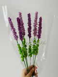 Lavender Eucalyptus Crochet flowers, Purple flowers, flower ornaments, a bunch of flower Gift for her house warming flower