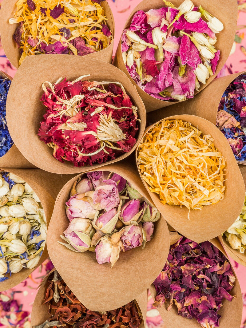 Biodegradable Wedding Confetti | Natural Dried Flower Petals, DIY Cones wedding flower