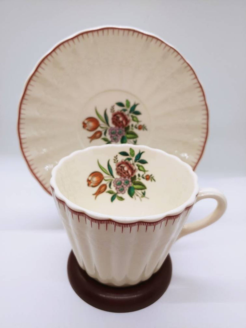 Spode French Flowers - Cups and Saucers or Replacement Saucer flower spore