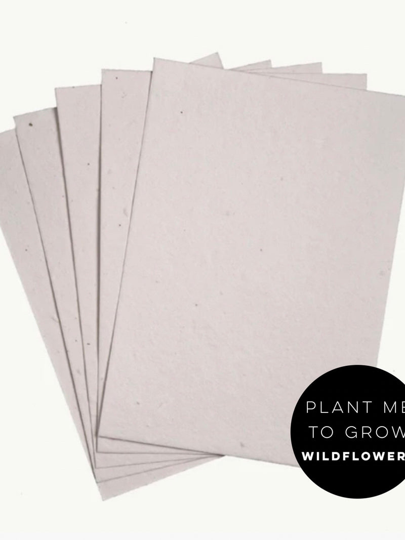A5 Wildflower Seed Paper: 300gsm Plantable Invitation Paper seeds bulk