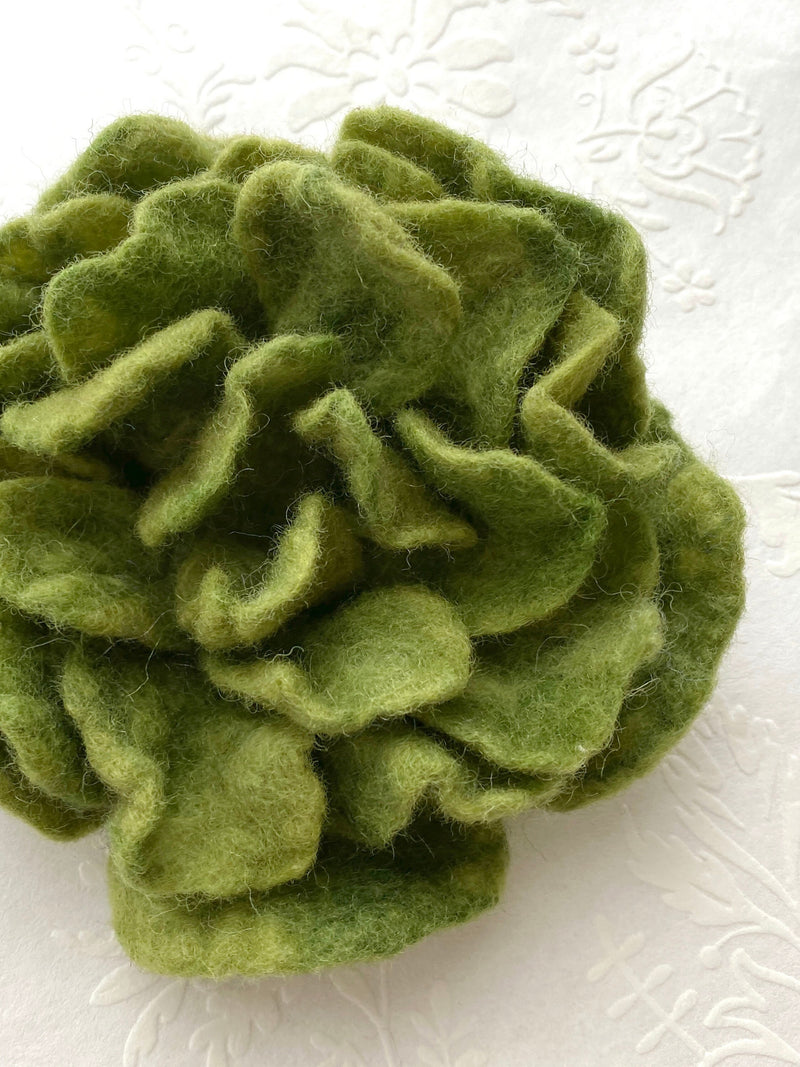 Felt Rose Brooch, 14 Colours to Choose from silk flower