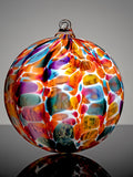 Flower Garden Color Mix with White, Hand Blown Glass Ornament, house warming flower