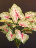 13" Real Touch Caladium Plant/Sprays/Greenery/Succulents/Terrarium Decor/Wedding Centerpieces/Home Decor/Faux Flowers/Silk Flowers faux plants