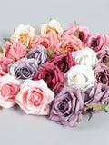 1/500Pcs Rose 7cm Artificial Silk Flower Head For DIY Crafts Bouquets Cake Topper Wreath Making Wedding Party Centerpiece Decor Faux Flower silk flower