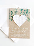 Personalized Plantable Memorial Cards with Envelope Seed Paper Sympathy Card Gift Condolences Card Infant Loss, Bereavement growNOTESª sympathy flower