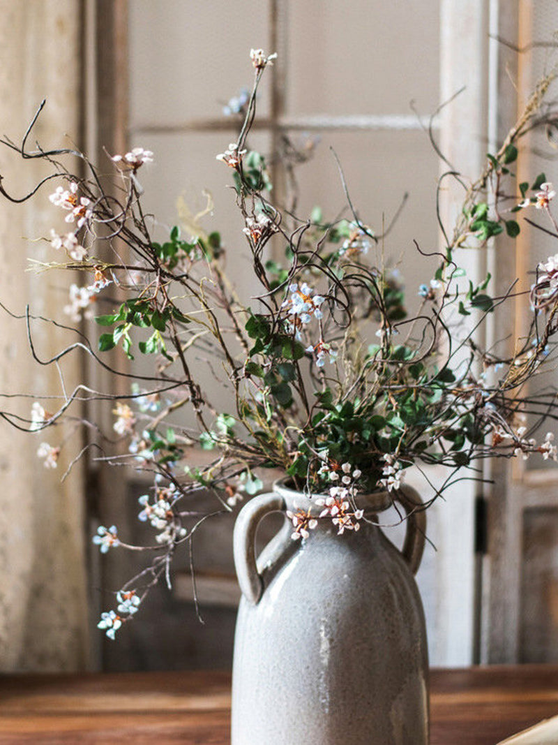 Quality Baby's Breath Vine Artificial Hanging Cane with Small Flower Home Fake Wildflower Arrangement Wedding Party Floral Decor Material faux plants