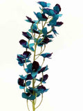 33" Peacock, Dark Blue Mini Orchid Spray/Green/Purple/Wedding Centerpieces/Home Decor/Faux Flowers/Silk Flowers/Flower Bouquet silk flower