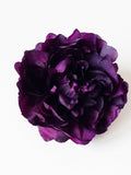 1 Big Dark Purple Peony Head, Artificial Silk Flowers, Purple Peony ,Floral Hair Accessories Flower Supplies Faux Fake DIY Wedding LN silk flower