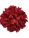 M&S Schmalberg 6" Silk Ruby Red Large Chrysanthemum Large Oversized Flower Brooch Pin - Made in USA silk flower