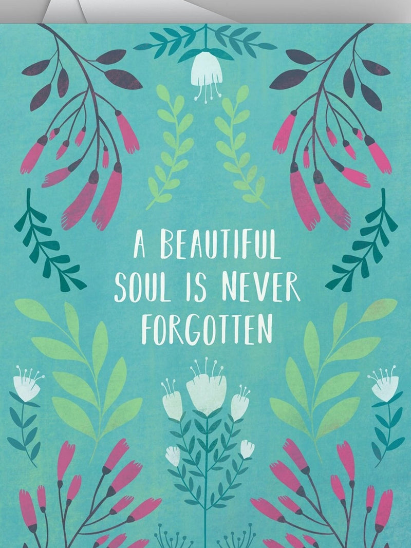 Pretty Sympathy Card with Flowers, Condolence Card for Grief and Loss sympathy flower